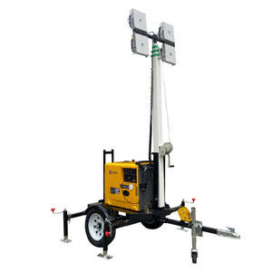 Système de tour d'éclairage mobile à quatre roues à LED alimenté au carburant pour l'éclairage d'urgence - Product Image 4