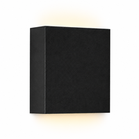 Lumière murale LED extérieure étanche PW1401 carrée 6W, style européen, en matériau PC, montage en surface, éclairage vers le haut et vers le bas
