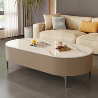 Nouvelles conceptions, design moderne et simple, table basse en bois naturel avec tiroir, meubles de salon, durable et facile à nettoyer