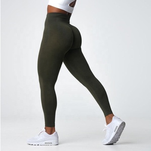 <strong>Women</strong> High Waist <strong>Thick</strong> Soft Comfort Seamless Scrunch Back Running <strong>Leggings</strong> - Product Image 5