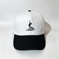 Casquette de baseball en coton bicolore OEM ODM avec logo brodé, 5 panneaux, visière incurvée, chapeau décontracté pour hommes et femmes