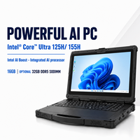 PC Industriale Robusto con Processore Intel Ultra 5/7, Schermo 15.6 Pollici, Windows 11, 1000nits, SSD Sostituibile e Batteria Hot Swappable
