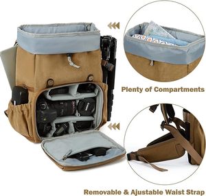 Échantillon gratuit Sac à dos professionnel pour appareil photo reflex numérique sans miroir Sac à dos étanche pour ordinateur portable - Product Image 4