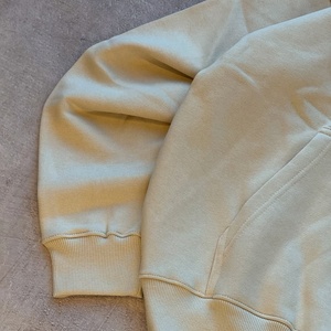 Sweat à capuche de haute qualité personnalisé pour homme, 100% coton, sérigraphie, respirant, doublé, en molleton français, logo frontal, 380 g/m², vierge - Product Image 4
