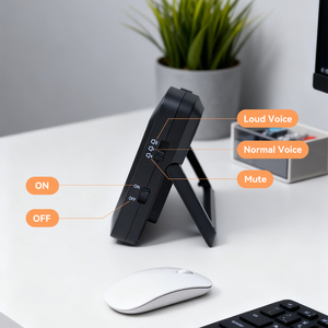 นาฬิกาตั้งโต๊ะแบบคู่4ช่องนาฬิกาอ่านหนังสือตั้งโต๊ะอิเล็กทรอนิกส์นับถอยหลังจอแสดงผลขนาดใหญ่จอ LCD - Product Image 4