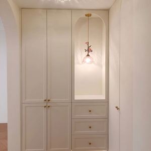 Mueble de Madera Maciza para Zapatos de Tamaño Personalizado para Sala de Estar, con Materiales de Protección Ambiental para Uso en el Hogar o Hotel - Product Image 3