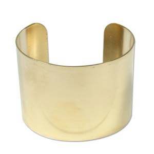 Bracelet manchette tendance en laiton - Product Image 1