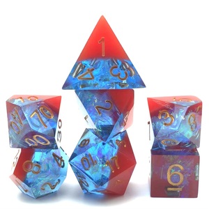 Juego de dados Dnd de resina de dados de <span class=keywords><strong>color</strong></span> mixto doble poliédrico D6 de bajo costo de herramientas - Product Image 6