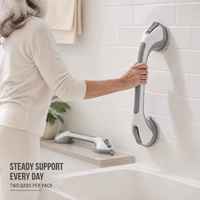 Barre d'appui à ventouse antidérapante pour douche, poignée de sécurité pour salle de bain, pour personnes âgées, handicapées et femmes enceintes