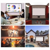 Écran de projection portable 100 pouces 16:9, nouveau design, pliage rapide, prix compétitif, directement du fabricant, écran simple, projecteur, garantie 1 an