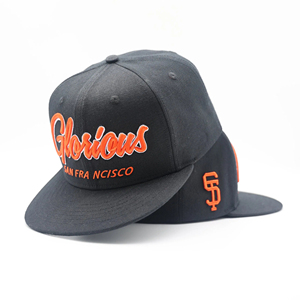 Vente en gros de casquettes de basket-ball à bord plat avec broderie 3D 6 panneaux personnalisées casquettes de baseball pour hommes - Product Image 1