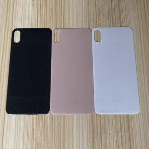 Penutup belakang kaca pengganti untuk Iphone Xs Max pelindung lubang casing belakang bagian perbaikan pintu