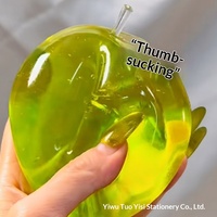 Balle sensorielle en TPR moulable avec saveurs thé vert et pomme verte pour filles de 14 ans et plus, province du Zhejiang