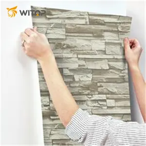 PVC泡沫墙面纸面板砖自粘3D墙贴壁纸/墙面涂料