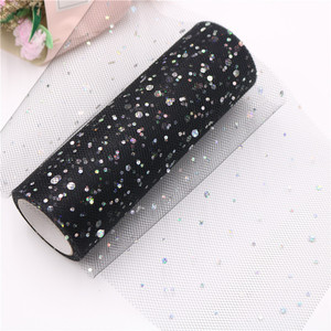 Rotolo di Rete Americana in Poliestere 15cm*10 Yards con Glitter Laser, per Gonne Tutu, Fiocchi a Farfalla, Decorazioni Natalizie e Matrimoniali CN/FUJ - Product Image 5