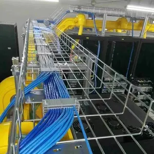 Chemin de câbles 50-900mm plateau de câbles prix fil maille galvanisé treillis métallique chemin de câbles