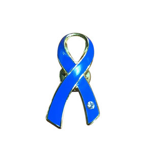 Le nuove spille a forma di nastro blu proteggono gli oceani attività di interesse pubblico gruppi della società civile segnano insegne metalliche - Product Image 1