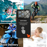 Étui de téléphone étanche 360° antichoc pour photographie sous-marine avec écran tactile pour iPhone 17 16 15, antidérapant, IP68, anti-rayures