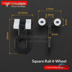 <b>Plastic</b> Right Angle Clamp with <b>White</b> Wheels for Industrial Use - Product Image 3