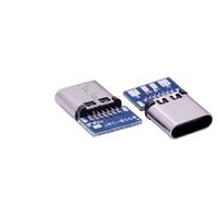 PCB 마운트 및 SMT 납땜이 있는 Type-C 14P/16P 암 소켓, 고속 충전 인터페이스 USB 커넥터