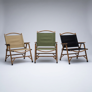 Silla Kermit, Silla Plegable para Camping con Acabado de Madera, Silla de Picnic Ligera de Tela Oxford 600D para Glamping al Aire Libre - Product Image 5