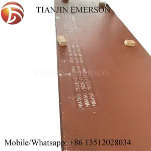 TIANJIN EMERSON stok nm300 nm400 nm450 nm500 3-100mm kalın sıcak haddelenmiş hafif karbon metal mekanik aşınmaya dayanıklı ÇELİK TABAKA