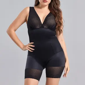 Eeuw Schoonheid Vrouwen Grote Maat Shapewear Bodysuit Hoge Kwaliteit Postpartum Buikwandcorrectie Ademende Kant Lichaamsvorm