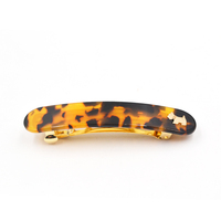 Personnalisé vintage français barrettes de cheveux en gros célèbre petit chien marque acétate écaille barrettes à cheveux pour les femmes