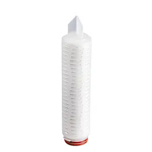 Hydrophobic PTFE Membrane Cartridge Filter 5/10/20/30 Inch 0.20 Micron Rating Hot DI Water Filtration