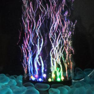 Diffuseur de bulles pour aquarium avec 12 LED WRGB, lumière LED, accessoires de décoration, pierre à bulles avec LED, étanche IP68 - Product Image 5