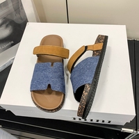 Nouvelle Collection 2026 – Sandales plates décontractées pour femme à bout ouvert, semelle épaisse, légères, couleur unie, tendance mode toutes saisons
