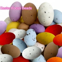 Perles focales en silicone de Pâques en forme d'œuf, perlées et mouchetées, pour stylos, lot en vrac et vente en gros, perles lâches pour stylos, OEM ODM Artisanat
