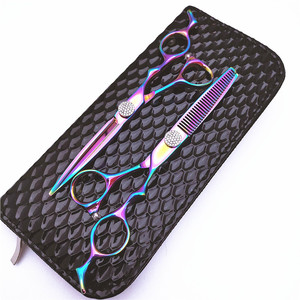 Ciseaux de coiffure DG 6,0 pouces, ciseaux à effiler dorés avec vis ciel étoilé pour usage esthétique, pour droitiers - Product Image 3
