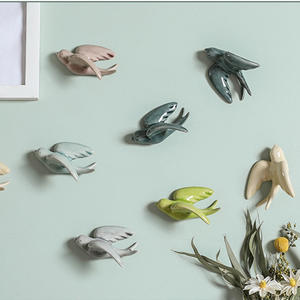 Sculture Decorative da Parete in Ceramica Nordica 3D con Uccelli, Colombi, Passeri e <span class=keywords><strong>Rondini</strong></span>, Accessori per Decorazione d'Interni - Product Image 3