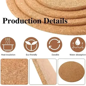 Posavasos de Madera Natural para Decoración de Vajilla, Posavasos Antideslizante con Logotipo de <span class=keywords><strong>Mapa</strong></span> de Construcción de Ciudad, Soporte para Bebidas, Té y Café, 1 Unidad - Product Image 3