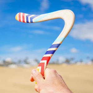 Jouet de disque volant <span class=keywords><strong>boomerang</strong></span> en bois pour adultes pour jeux de pelouse en plein air - Product Image 5