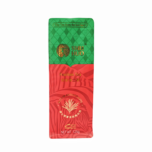 Impresión personalizada Embalaje de lujo Estampado en caliente Vacío 125g 250g 375G Rojo <span class=keywords><strong>Verde</strong></span> <span class=keywords><strong>Rooibos</strong></span> Té Café Bolsa de fondo plano con cremallera - Product Image 6
