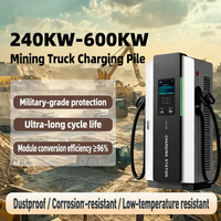 Chargeur de flotte minière 240kW-600kW, station de charge rapide DC robuste pour camions électriques et dépôts miniers, IP55, OCPP GB/T