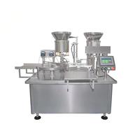 Máquina Automática para Llenado, Tapado y Sellado de Frascos Pequeños de 5ml, 10 Líneas