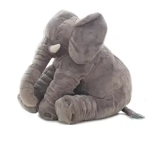 Animal bebê travesseiro pelúcia e pelúcia elefante brinquedos com orelhas grandes
