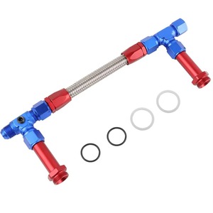 Kit de tuyauterie de carburateur double rail Auso-Racing An8 An6 pour carburateur Holley 4150 en alliage d'aluminium - Product Image 5