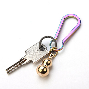 Couteau de chasse miniature créatif classique en forme de gourde en laiton, porte-clés aiguisé, cadeau pendentif, emballé en boîte - Product Image 2