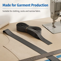 Bande élastique plate en caoutchouc latex OEM pour la fabrication de vêtements, les garnitures de couture et les applications textiles