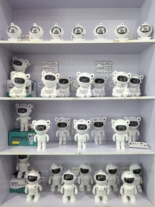 Bán buôn hiện đại Aurora bầu không khí đầy sao cho phi hành gia LED ánh sáng ban đêm chiếu ABS Chất liệu Plug-in cung cấp điện cho phòng ngủ - Product Image 5