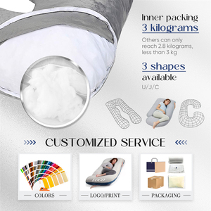 Almohada de Embarazo en Forma de U Personalizada, Multifuncional, para Maternidad y Lactancia, Venta Directa de Fábrica, Económica - Product Image 6