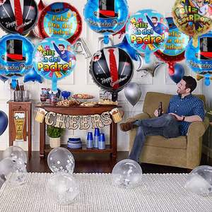 Ballons en aluminium Bonne fête des pères Ballons à l'hélium Feliz Dia Super Papa Ballons en aluminium Ballons de décoration pour la fête des pères - Product Image 6