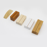 Porte-cartes demi-rond en bois, support photo de bureau, présentoir de numéros de table, pince à messages pour fêtes, mariages, maison, bureau