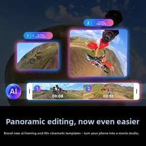 Caméra 360° Insta360 X4 étanche 8K stabilisée, stabilisation sans cardan, caméra 360° 8K avec stabilisation pour le cyclisme - Product Image 6