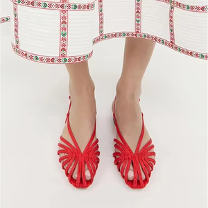 صنادل بسعر الجملة من المصنع بشعار مخصص للفتيات والسيدات بكعب منخفض للنساء - Product Image 6