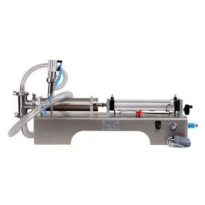 Pneumatic semi automatic ghee mineral water bottle filling machine